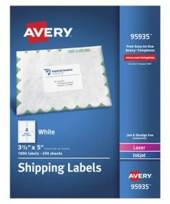 Deals 🧨 Avery Bulk Shipping Labels, 3-1/2 X 5 Inches, White, Pack Of 1000 🛒