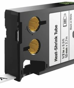 Top 10 ✨ Dymo XTL Heat-Shrink Tube Cartridge, 1/2 Inch X 8-9/10 Feet, Black On White 🛒