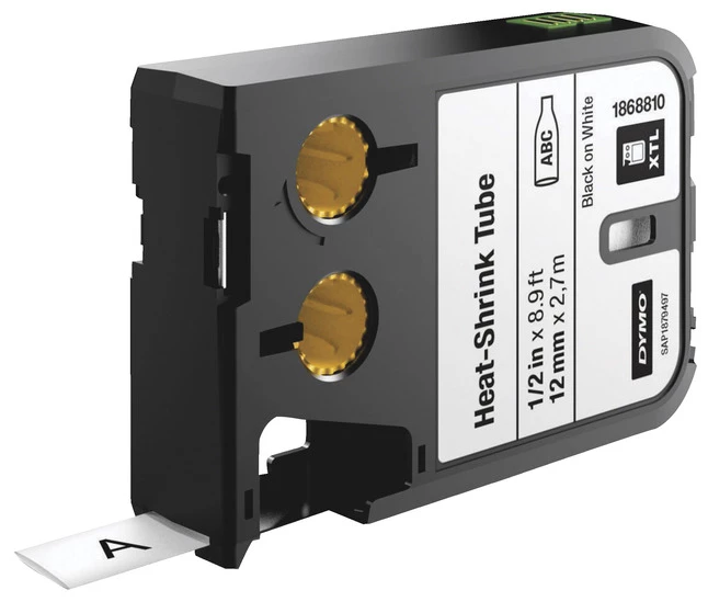 Top 10 โจ Dymo XTL Heat-Shrink Tube Cartridge, 1/2 Inch X 8-9/10 Feet, Black On White ๐ 1 Top 10 โจ Dymo XTL Heat-Shrink Tube Cartridge, 1/2 Inch X 8-9/10 Feet, Black On White ๐