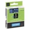 New ⭐ Dymo D1 Electronic Tape Cartridge, 1/2 Inch X 23 Feet, Black On Blue 🧨