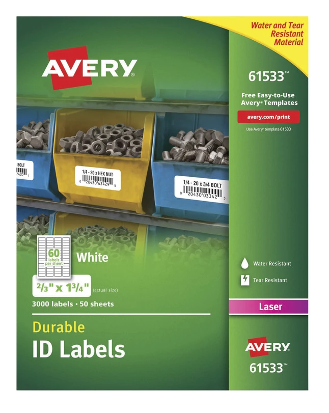 Top 10 โ๏ธ Avery Permanent TrueBlock Labels, 2/3 X 1-3/4 Inches, Pack Of 3000 ๐งจ 2 Top 10 โ๏ธ Avery Permanent TrueBlock Labels, 2/3 X 1-3/4 Inches, Pack Of 3000 ๐งจ - Image 2