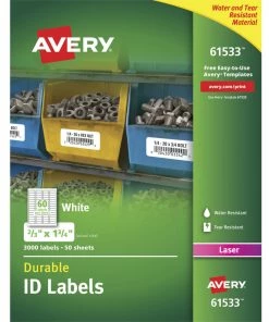 Top 10 ✔️ Avery Permanent TrueBlock Labels, 2/3 X 1-3/4 Inches, Pack Of 3000 🧨