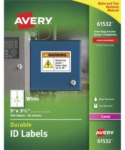 Flash Sale 🎉 Avery Permanent TrueBlock Labels, 5 X 3-1/2 Inches, Pack Of 200 😍