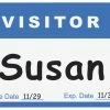 Flash Sale ⌛ C-Line Visitor Adhesive Name Badges, 3-1/2 X 2-1/4 Inches, Blue Border, Pack Of 100 🧨