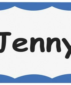 Outlet 🛒 C-Line Adhesive Name Badges, 3-1/2 X 2-1/4 Inches, Blue Border, Pack Of 100 🛒