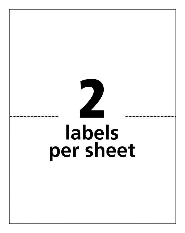 Outlet ๐ Avery Bulk Shipping Labels, 5-1/2 X 8-1/2 Inches, White, Pack Of 500 ๐ 2 Outlet ๐ Avery Bulk Shipping Labels, 5-1/2 X 8-1/2 Inches, White, Pack Of 500 ๐ - Image 2