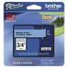 Outlet ⭐ Brother P-touch Tze Laminated Tape Cartridge, 3/4 Inch X 26 Feet, Black/Blue 😀