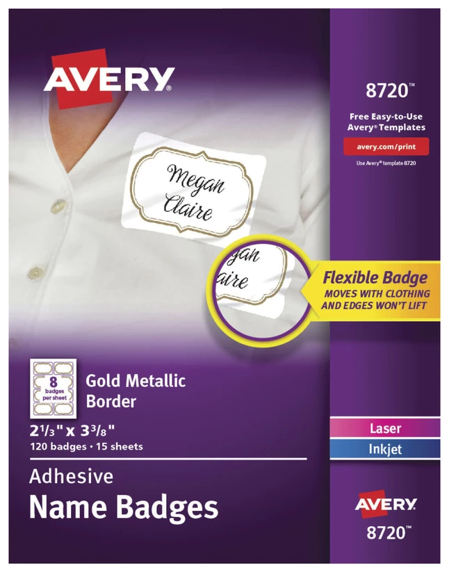 Best reviews of ๐ Avery Adhesive Name Badges, 2-1/3 X 3-3/8 Inches, Gold Border, Pack Of 120 ๐ 1 Best reviews of ๐ Avery Adhesive Name Badges, 2-1/3 X 3-3/8 Inches, Gold Border, Pack Of 120 ๐