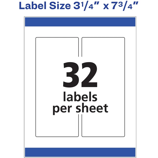 Discount ๐ Avery Conformable Wrap-Around Labels, 3-1/4 X 7-3/4 Inches, White, Pack Of 16 ๐งจ 2 Discount ๐ Avery Conformable Wrap-Around Labels, 3-1/4 X 7-3/4 Inches, White, Pack Of 16 ๐งจ - Image 2