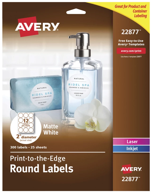 Flash Sale ๐ Avery Round Labels, 2 Inch Diameter, Matte White, Pack Of 300 ๐งจ 1 Flash Sale ๐ Avery Round Labels, 2 Inch Diameter, Matte White, Pack Of 300 ๐งจ