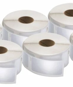 Hot Sale 🔥 Dymo LabelWriter Small Multi-Purpose Labels, 1 X 2-1/8 Inches, White, 500 Labels/Roll, Box Of 6 ⭐