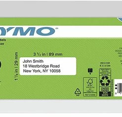 Wholesale 🎉 DYMO LabelWriter Address Labels, 1-1/8 X 3-1/2 Inches, White, 350 Labels/Roll, Box Of 12 🛒