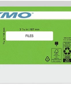 Buy 🥰 DYMO LabelWriter File Folder Labels, 9/16 X 3-7/16 Inches, White, 130 Labels/Roll, Box Of 6 ⭐