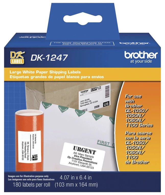 Best reviews of ๐คฉ Brother DK-1247 Large Shipping Labels, 4-1/16 X 6-2/5 Inches, Roll Of 180 ๐ 1 Best reviews of ๐คฉ Brother DK-1247 Large Shipping Labels, 4-1/16 X 6-2/5 Inches, Roll Of 180 ๐
