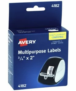 Outlet ❤️ Avery Thermal Printer Address Labels, 3/4 X 2 Inches, White, Pack Of 500 🎉