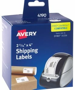 Avery - shop 15 Cheap ❤️ Avery Thermal Printer Shipping Labels, 2-5/16 X 4 Inches, White, 300 Labels/Roll, Pack Of 4 👍