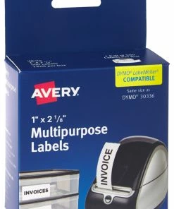 Buy 👏 Avery Thermal Printer Multi-Purpose Labels, 1 X 2-1/8 Inches, White, 500 Labels/Roll, Pack Of 4 💯