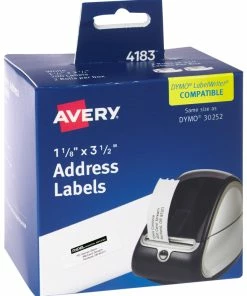 Discount 😀 Avery Thermal Printer Address Labels, 1-1/8 X 3-1/2 Inches, White, 350 Labels/Roll, Pack Of 2 😀