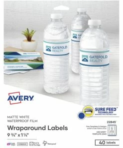 Flash Sale 🌟 Avery Conformable Wrap-Around Labels, 9-3/4 X 1-1/4 Inches, White, Pack Of 40 🔔