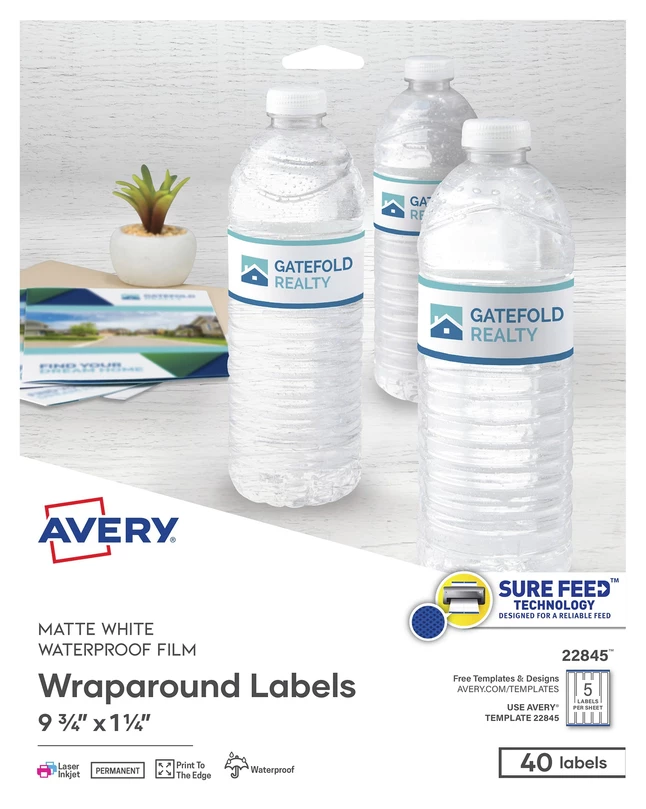 Flash Sale 🌟 Avery Conformable Wrap-Around Labels, 9-3/4 X 1-1/4 Inches, White, Pack Of 40 🔔 1 Flash Sale 🌟 Avery Conformable Wrap-Around Labels, 9-3/4 X 1-1/4 Inches, White, Pack Of 40 🔔