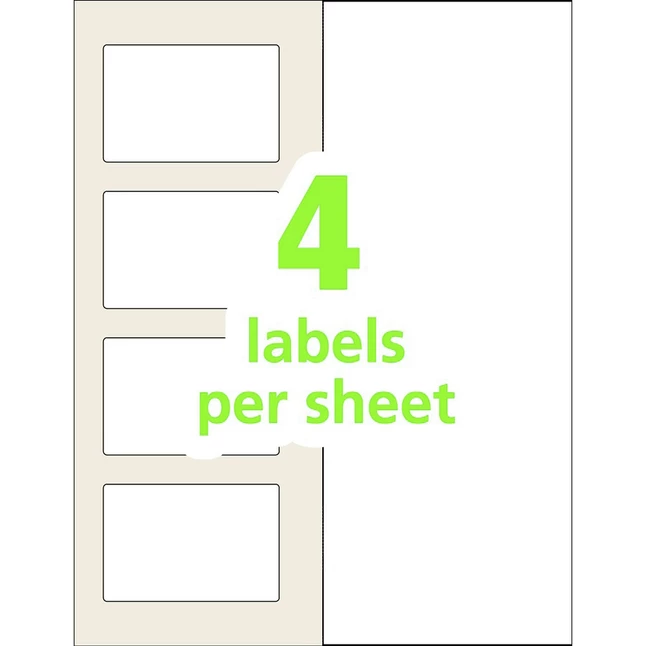 Discount 😀 Avery Easy Align Self-Laminating Labels, 2-5/16 X 3-5/16 Inches, White, Pack Of 100 ❤️ 4 Discount 😀 Avery Easy Align Self-Laminating Labels, 2-5/16 X 3-5/16 Inches, White, Pack Of 100 ❤️ - Image 4