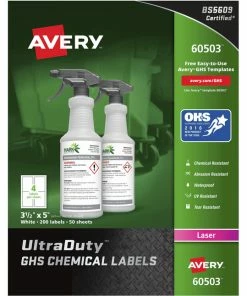 Top 10 ✔️ Avery UltraDuty GHS Labels, 3-1/2 X 5 Inches, White, Pack Of 200 😍