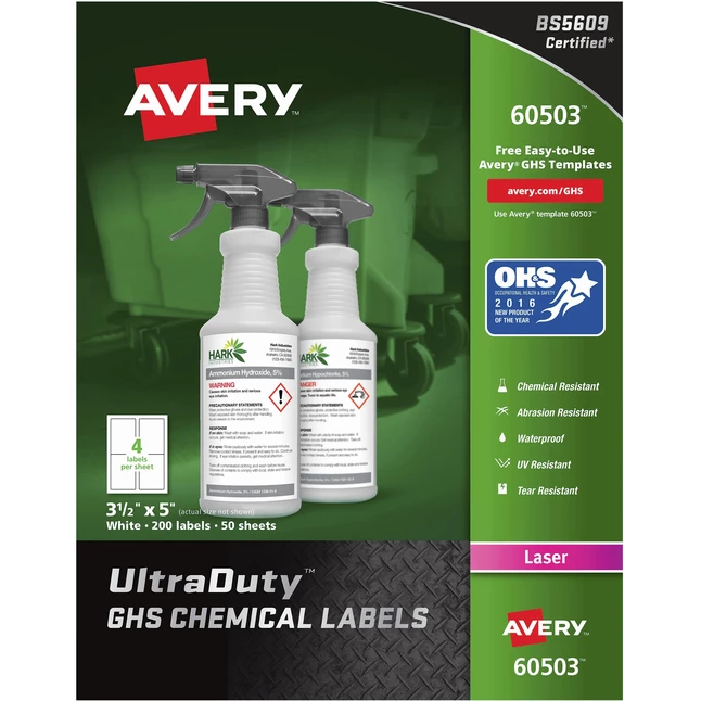 Top 10 ✔️ Avery UltraDuty GHS Labels, 3-1/2 X 5 Inches, White, Pack Of 200 😍 1 Top 10 ✔️ Avery UltraDuty GHS Labels, 3-1/2 X 5 Inches, White, Pack Of 200 😍