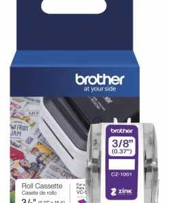 Budget 🧨 Brother CZ-1001 Roll Cassette, 3/8 Inch X 16.4 Feet, White 🎁