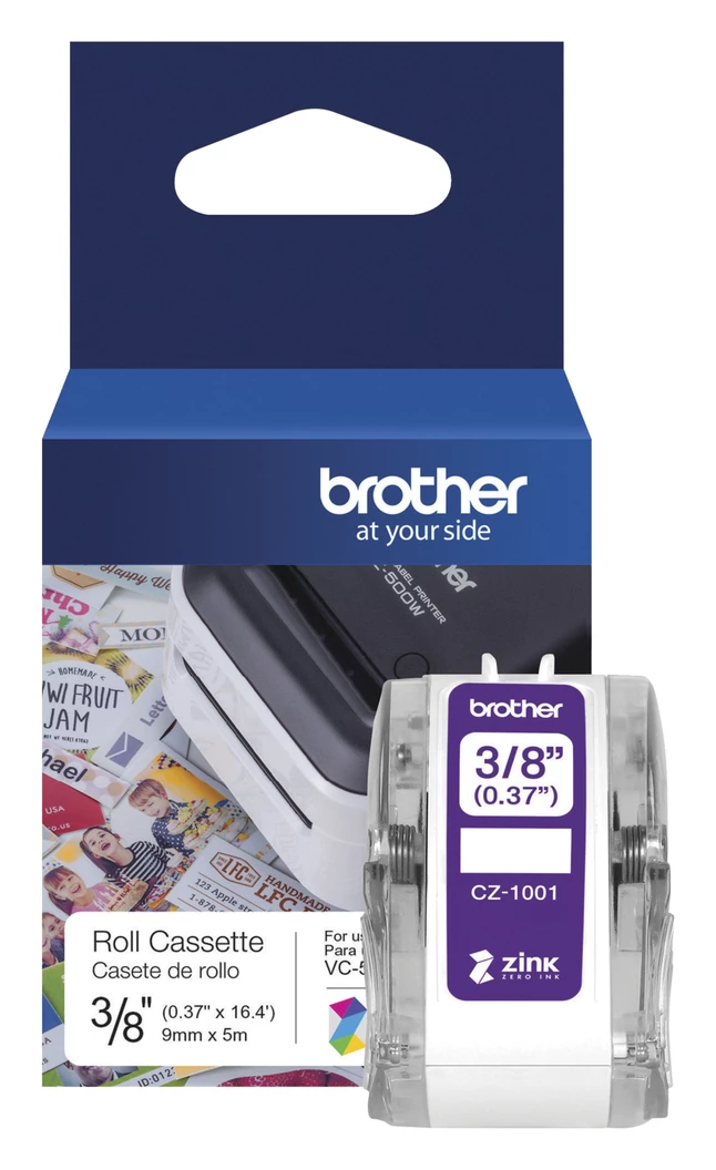 Budget ๐งจ Brother CZ-1001 Roll Cassette, 3/8 Inch X 16.4 Feet, White ๐ 1 Budget ๐งจ Brother CZ-1001 Roll Cassette, 3/8 Inch X 16.4 Feet, White ๐