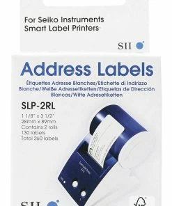 Flash Sale 🔥 Seiko SmartLabel Address Label, 1-1/8 X 3-1/2 Inches, White, 130 Labels/Roll, Pack Of 2 ⭐