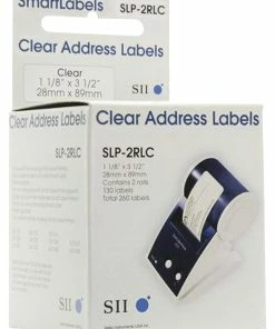 Promo 🔔 Seiko SmartLabel Address Label, 1-1/8 X 3-1/2 Inches, Clear, 130 Labels/Roll, Pack Of 2 😍