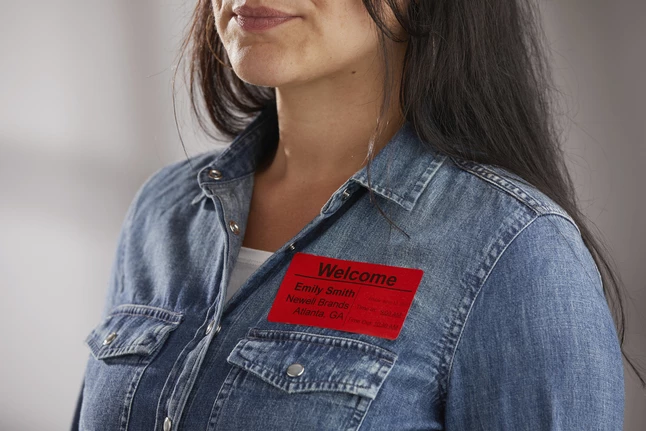 Buy π DYMO LabelWriter Name Badge Labels, 2-1/8 X 4 Inches, Red, 1 Roll Of 220 Labels π 3 Buy π DYMO LabelWriter Name Badge Labels, 2-1/8 X 4 Inches, Red, 1 Roll Of 220 Labels π - Image 3