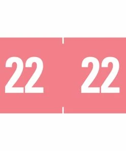 Coupon ✨ Smead ETS Color-Coded Year Labels, 1 X 1/2 Inches, Pink, Pack Of 250 ⌛