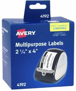 Wholesale 🔔 Avery Thermal Printer Name Badge Labels, 2-1/4 X 4 Inches, White, Pack Of 250 ❤️