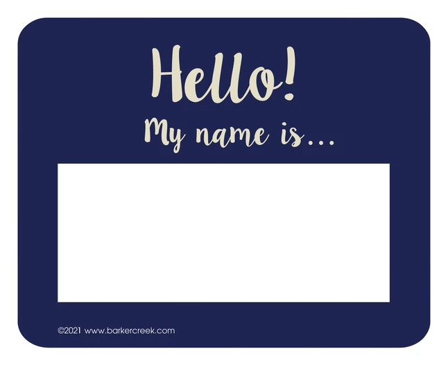 Top 10 ❤️ Barker Creek Name Tags, Oh, Hello!, 3-1/2 X 2-3/4 Inches, Set Of 45 🎁 3 Top 10 ❤️ Barker Creek Name Tags, Oh, Hello!, 3-1/2 X 2-3/4 Inches, Set Of 45 🎁 - Image 3