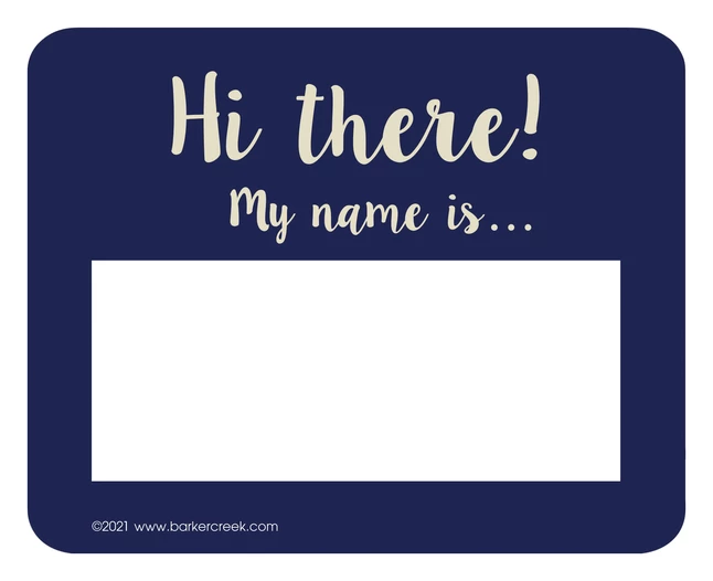 Top 10 ❤️ Barker Creek Name Tags, Oh, Hello!, 3-1/2 X 2-3/4 Inches, Set Of 45 🎁 4 Top 10 ❤️ Barker Creek Name Tags, Oh, Hello!, 3-1/2 X 2-3/4 Inches, Set Of 45 🎁 - Image 4